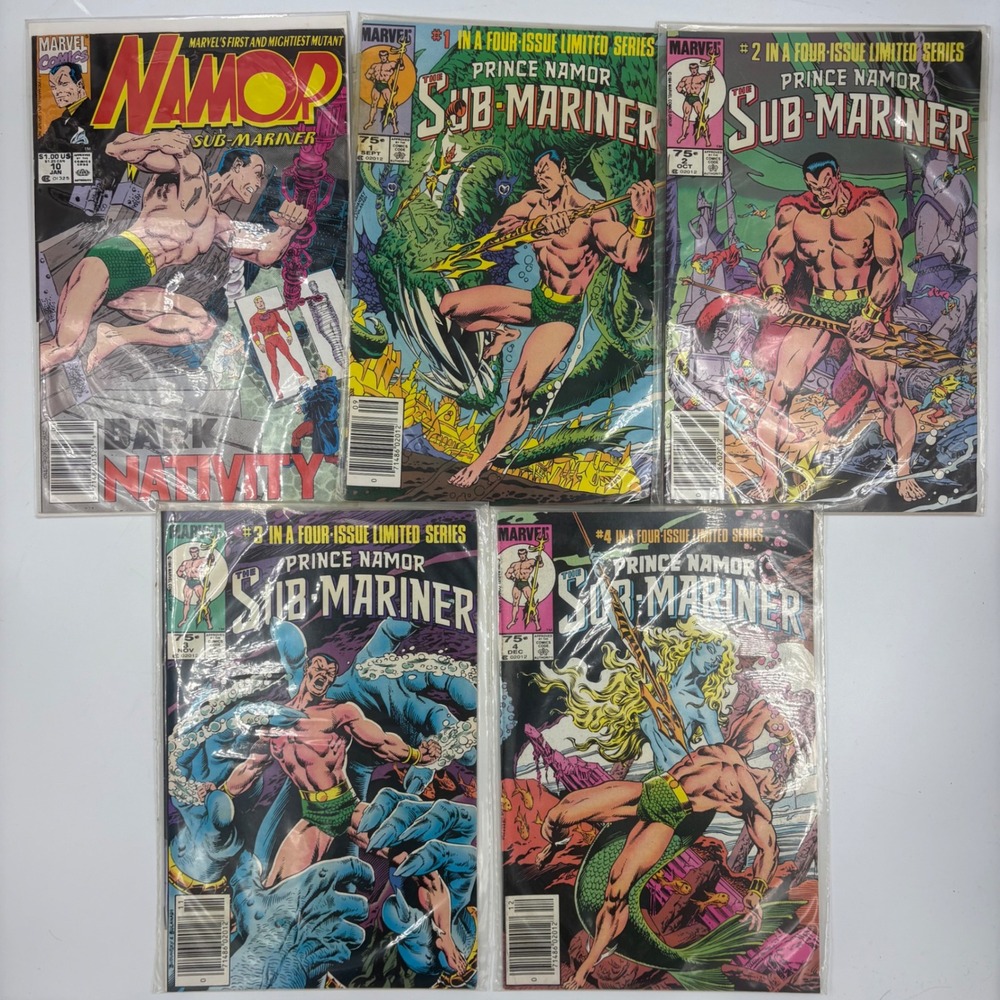 Marvel Prince Namor Sub-Mariner Comic Lot 1984 Limited Series 1-4